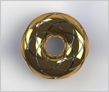 Orgone Scalar | Rodin Coil Torus STL 100mm x 36mm Diameter Coil | Magnetic Field Generator | iToroid Vortex Field Generator | 2 x 6 TURNS