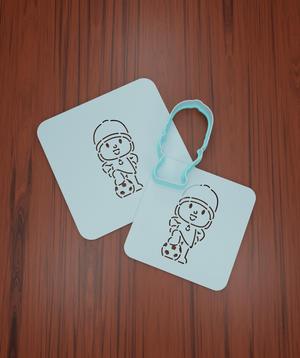 Stencil Pocoyo "Pocoyo #1" 8 cm