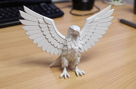 Eagle Low-Poly 3D Printable 3D print model