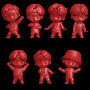TINY TAN X MC DONALDS - inspired - bts - 7 stl - j-hope jimin jin jung kook rm suga v