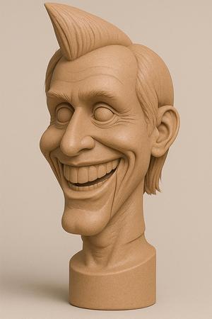 Ventriloquist dummy head - STL file for 3D printing V3