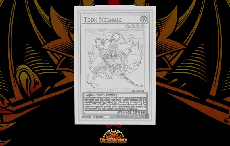 YUGIOH 3D CARD - Toon Mermaid