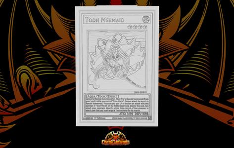 YUGIOH 3D CARD - Toon Mermaid