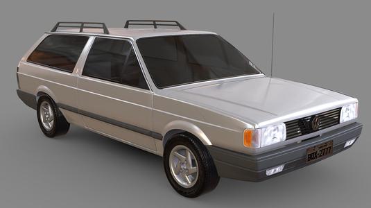 Volkswagen Parati AP Turbo - Assembly 3D Model with Instructions (Printable)