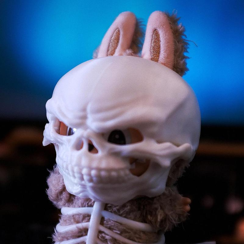 Skeleton/Skull Helmet for Halloween Cosplay -  Labubu Accessories Toys