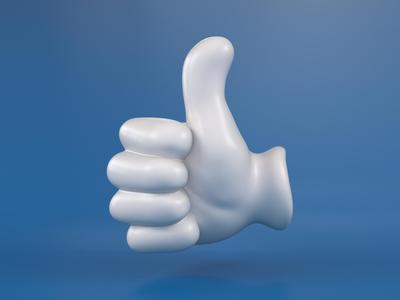 Cartoon hand 5 fingers - Like