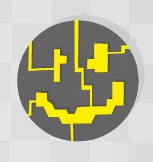 Batman Beyond Joker microchip, magnet and keychain