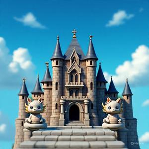 medieval chibi style castle