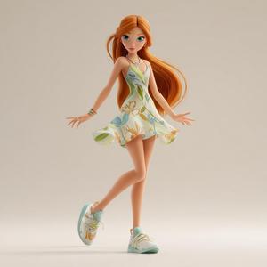 🌺👙 Flora Beach – Enchantix Breeze Collector's Edition (One-Piece STL)