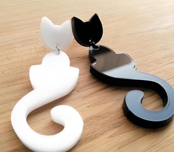 POLYMER CLAY CUTTER SEMI ABSTRACT CAT X3 SIZES
