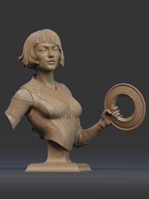 Quorra Bust 3D Print