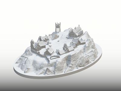 Rohan Edoras Diorama LOTR