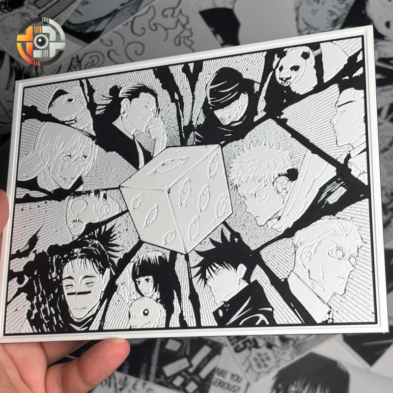 GOJO - PRISON REALM | JUJUTSU KAISEN - JJK - WALL ART - DESK DECORATION - HUEFORGEENTHUSIAST - MANGA PANEL