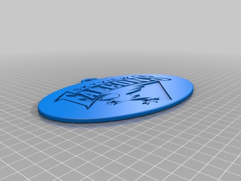"Skyview Falcons" keychain 3D-logo