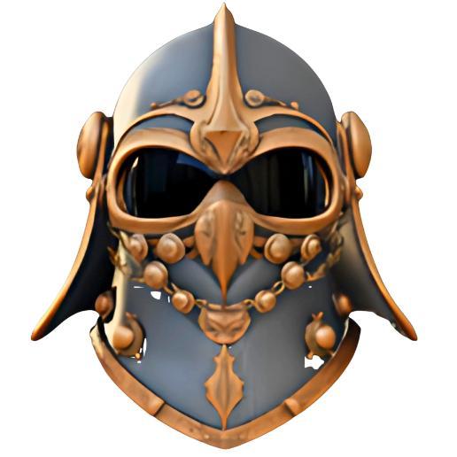 Ornate Battle Mask Helmet