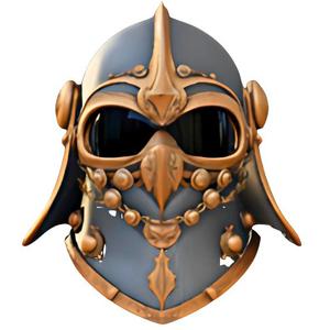 Ornate Battle Mask Helmet