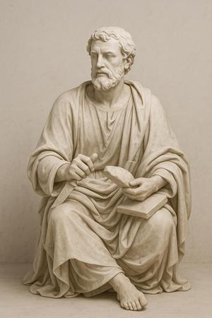 Saint Bartholomew the Apostle – 3D Classical Marble Sculpture | Last Supper Collection