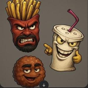 Aqua teen hunger force frylock shake and meatwad artistic statues athf