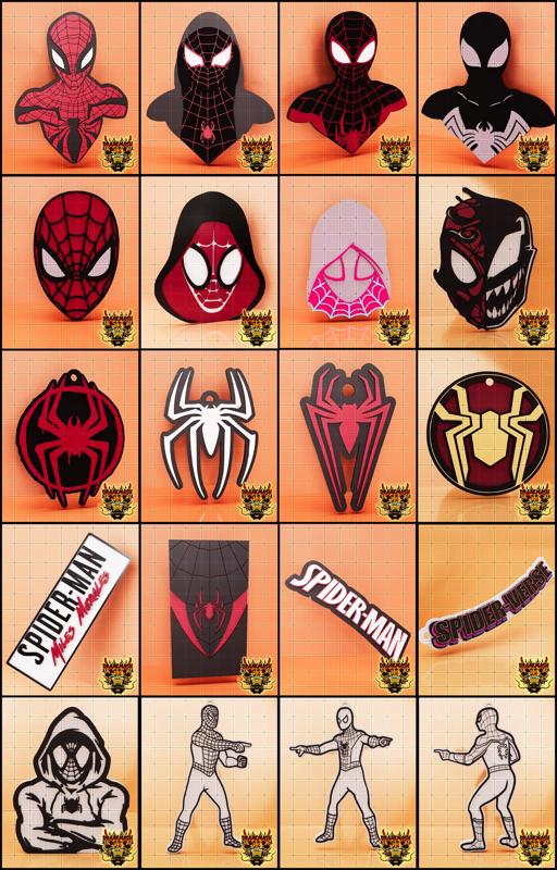 x20 MEGAPACK MEGAPACK SPIDERMAN KEYCHAIN KEYRINGS