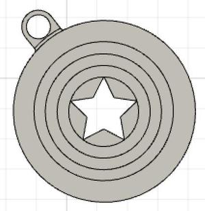 Captain America key ring