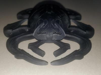 Blue Beetle Scarab Pendant