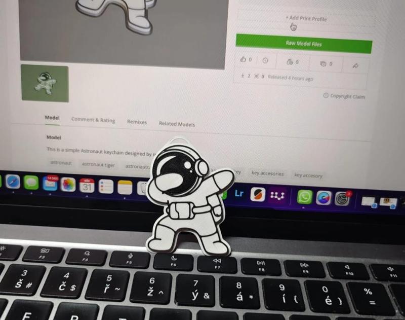 Astronaut keychain
