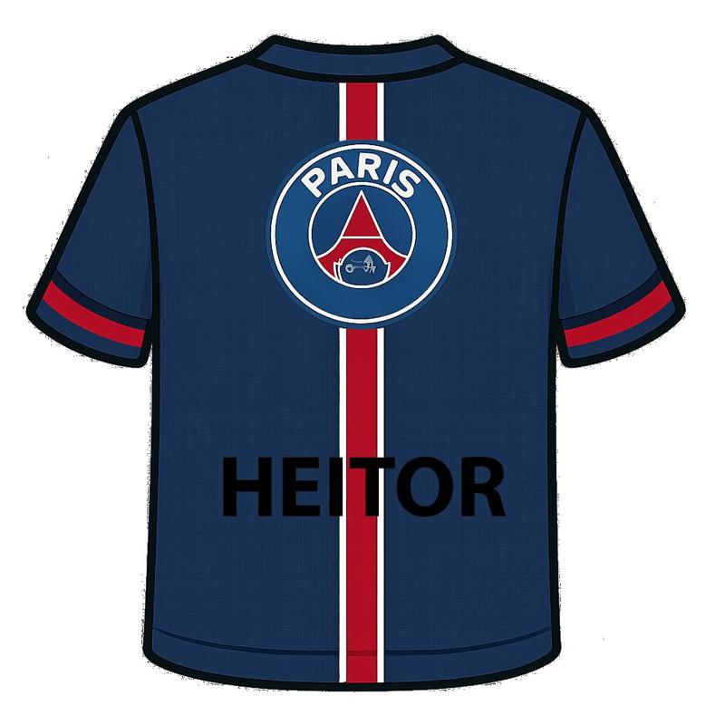 Customizable Football Frame Team Shirt Paris Saint Germain Football Frame