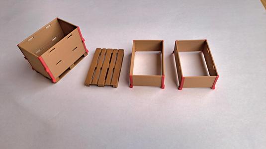 Euro pallet with SBB frame