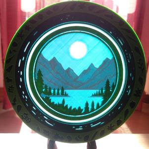 Snow-capped peaks (Leaf frame)