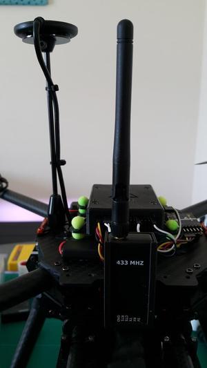 Telemetry module mount for Tarot 650 Ironman