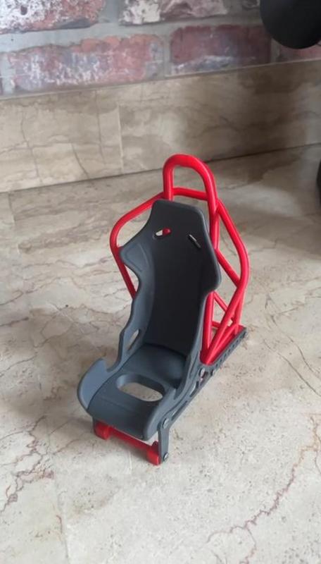 Racing seat phone holder