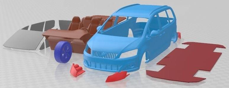 Seat Alhambra 2011 Printable Car