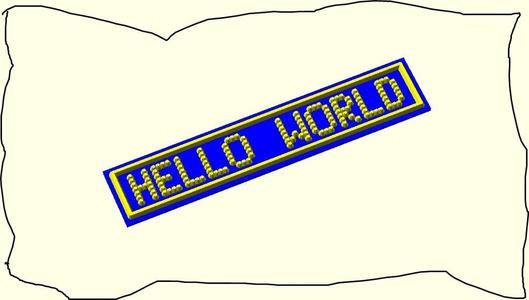 DOTFONT (variable width OpenSCAD font with 