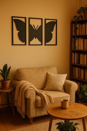 🦋 Three-part wall butterfly - Elegance and lightness in 3D