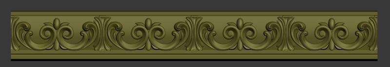 Decorative Molding 02 – Classic Acanthus Scroll Border