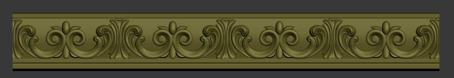 Decorative Molding 02 – Classic Acanthus Scroll Border