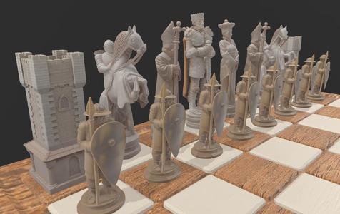 CHESS SET CHESS CROSSES OF COLLECTION