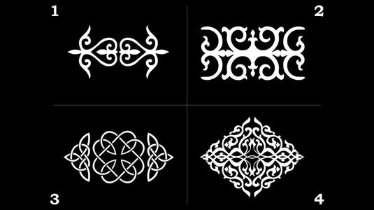 Caucasian ornaments. Ingush