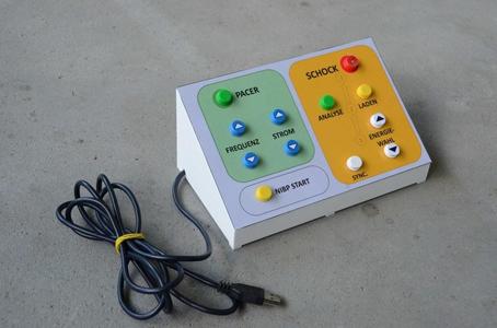 Control panel casing for Vital Sign Simulator