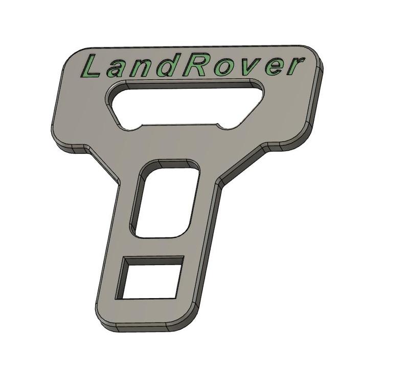 CAR SEAT BELT latch BEEP BIPPER SEAT BELT latch LandRover RangRover Sport 2G (2013-) Beep - 04 v6 Muffler csbp-04 3d print and CNC