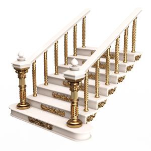 Carved Stair 03 White