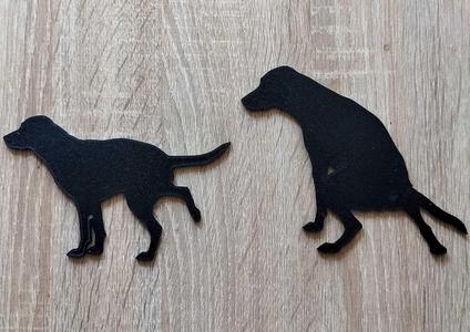 Dogs toilet signs