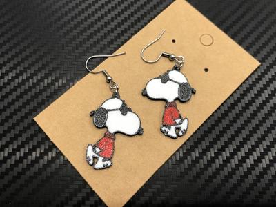 Snoopy earrings, AMS, 0.4mm nozzle