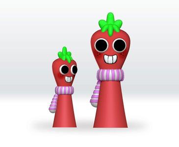 Sprunki Sprout STL 3D Model Dandys World Character Fanart
