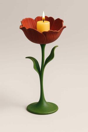 Flower Candle Holder – 3D Printable Tulip Design