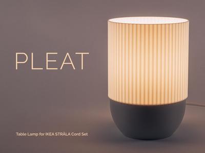 PLEAT - Table Lamp for IKEA STRÅLA Cord Set
