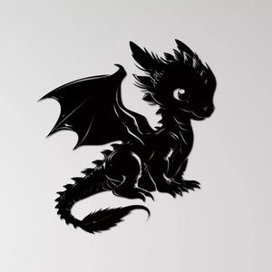Cute Dragon Wall Art