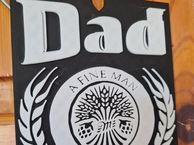 Patriotic Dad Plaque Fathers Day Gift