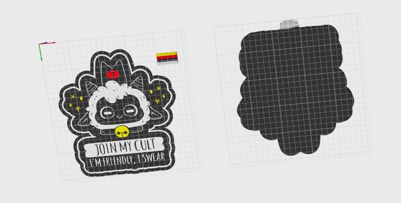 Cult of of the Lamb Light Box (Colored and Flat)