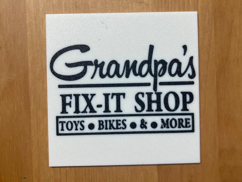 Grandpa's FIX IT SHOP Coaster